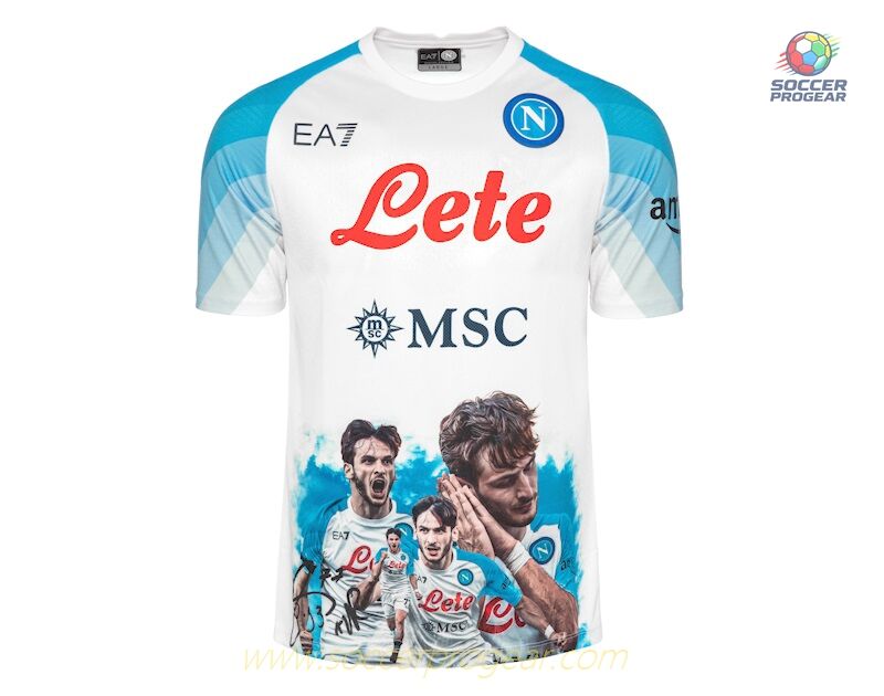 JERSEY NAPLES Authentic FACE GAME KVARATSKHELIA 2022 2023