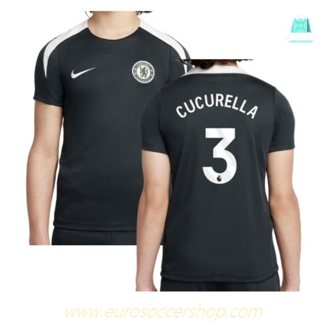 2025-2026 Chelsea Strike Training Shirt (Green) - Kids (Cucurella 3)
