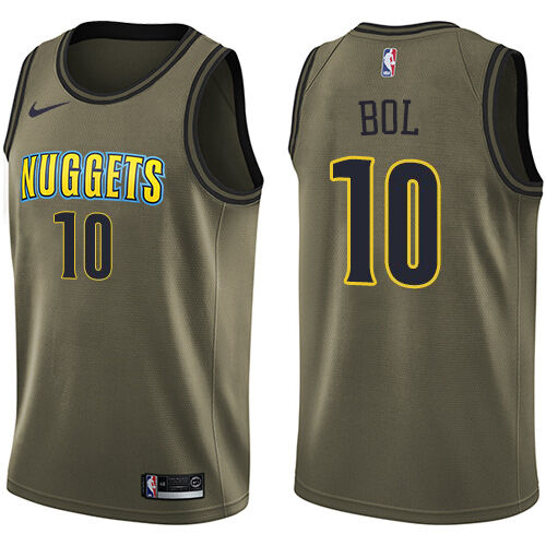 DEN #10 Bol Bol Superior 2024 Icon NBA Jersey - Green Swingman
