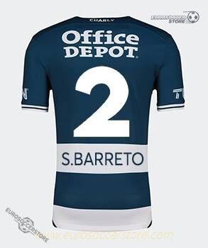 Pachuca's 24-25 Home Jersey featuring S.Barreto with the number 2