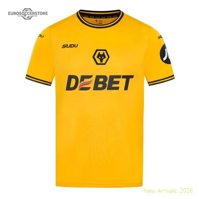 Official 2024-2025 Wolves Home Shirt - Premium Quality Baby Football