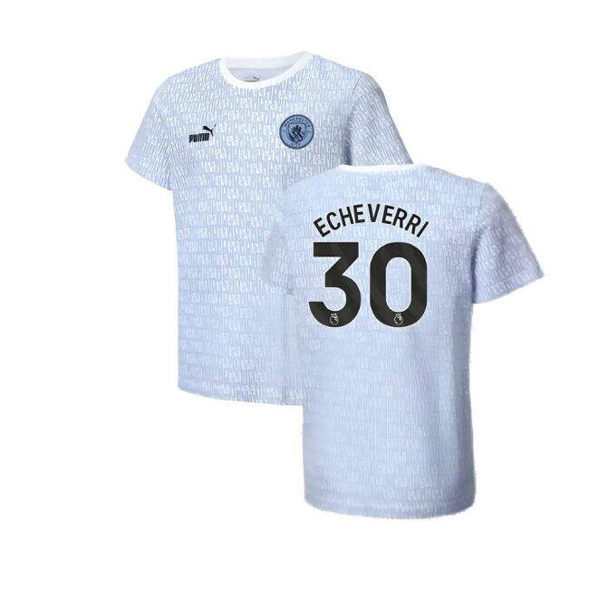 Kids New Man City T-Shirt Soccer Jersey 2024-2025