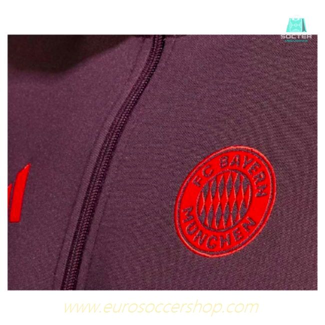 2024-2025 Bayern Munich Tracksuit (Shadow Maroon) - Kids