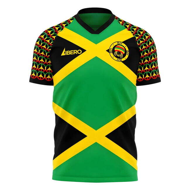 Climate-Control Premium-Quality Jamaica Marley Concept Football Shirt