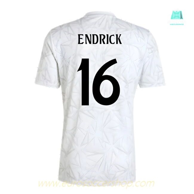 2024-2025 Real Madrid Pre-Match Shirt (White) (Endrick 16)