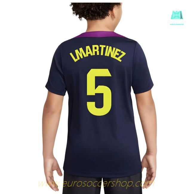 2025-2026 Barcelona Strike Training Shirt (Purple) - Kids (I.Martinez 5)