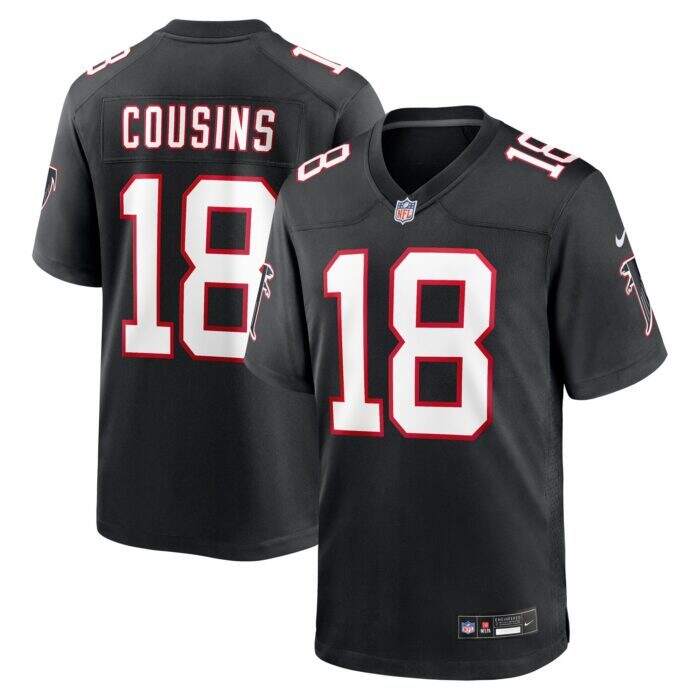 Men's Atlanta Falcons Kirk Cousins Nike Black Alternate Ga...