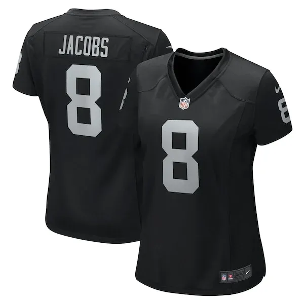 None Josh Jacobs Game Jersey - Black | NFL Player Jersey | NFL Footbal