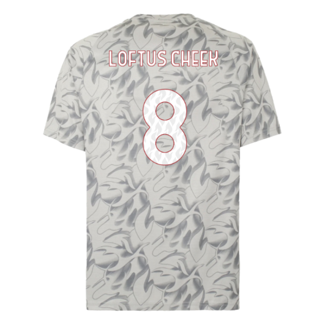 Acm Ac Milan Warm Up Jersey Smokey Gray Loftus Cheek #8 Elite Perf...