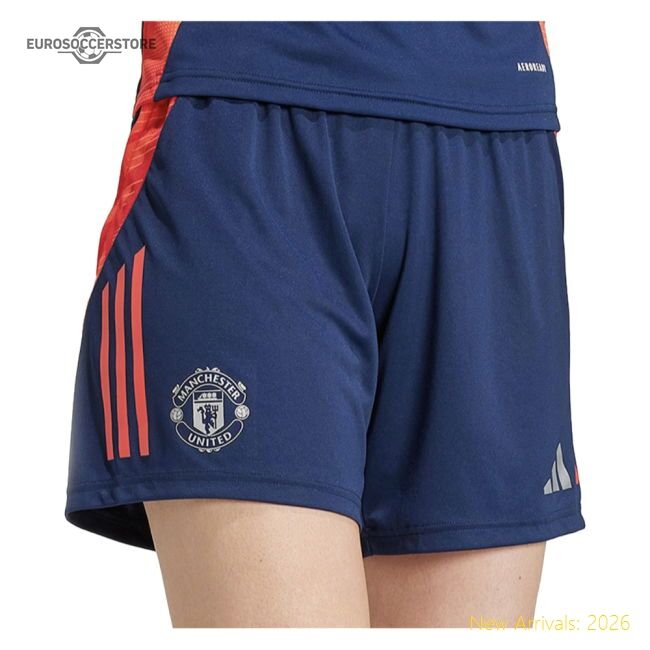 Official 2024-2025 Man Utd Training Shorts (night Indigo) - Womens