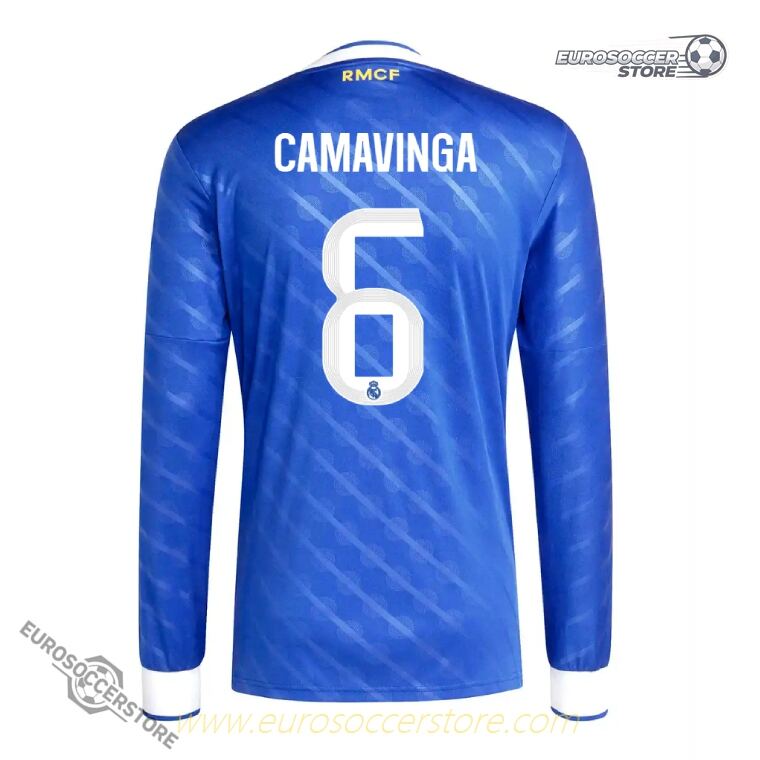 Real Madrid 25-26 Third CAMAVINGA 6 Long Sleeve Football Jersey