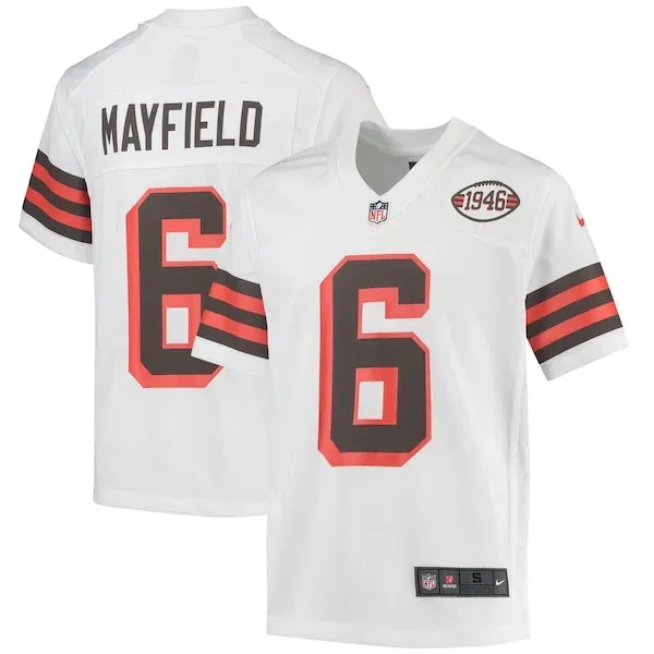 None Baker Mayfield Game Jersey - White | NFL Player Jersey | NFL Foot