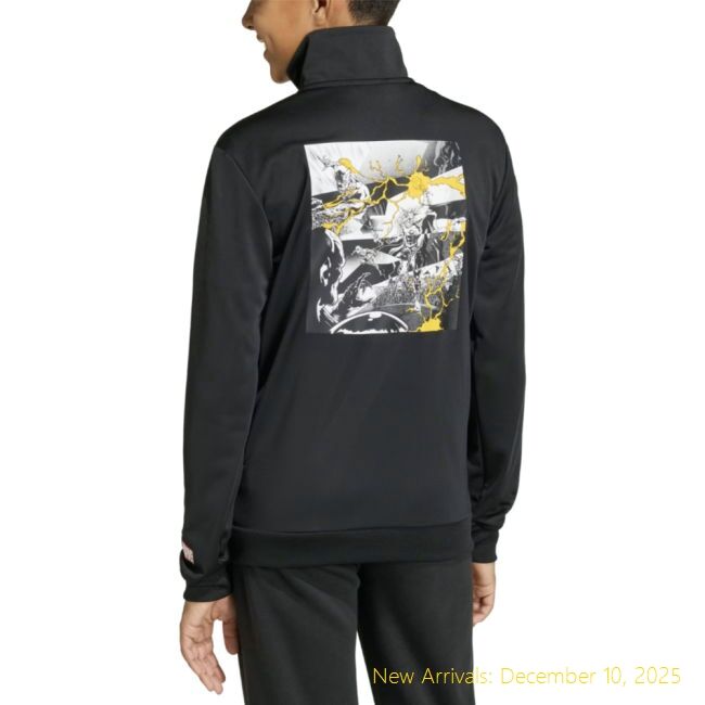 Durable 2025-2026 RM Real Madrid Marvel Track Top (Black) - Kids