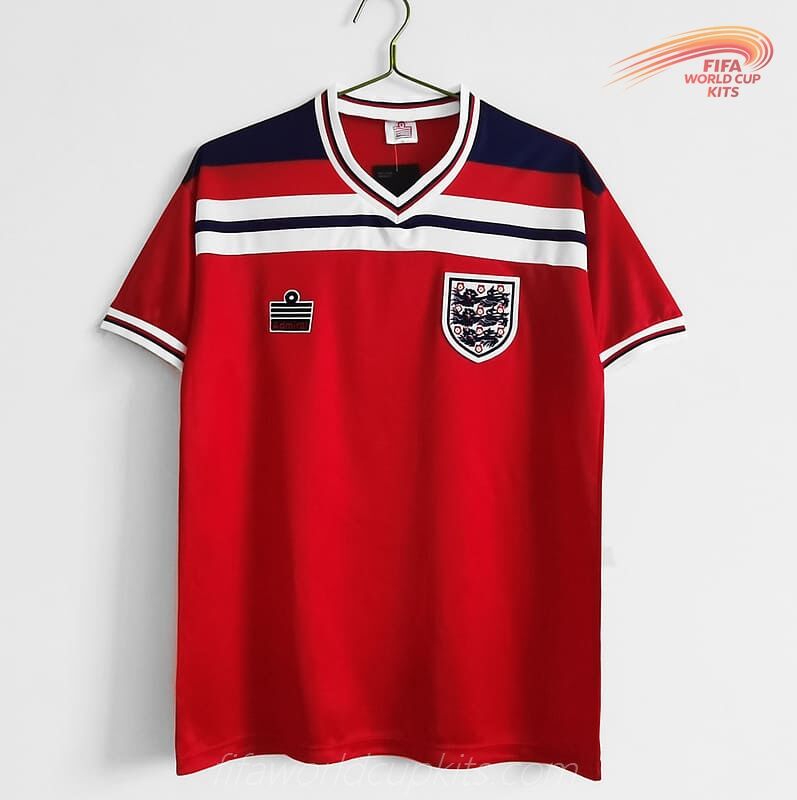 England year 1982 Visiting Football Jersey