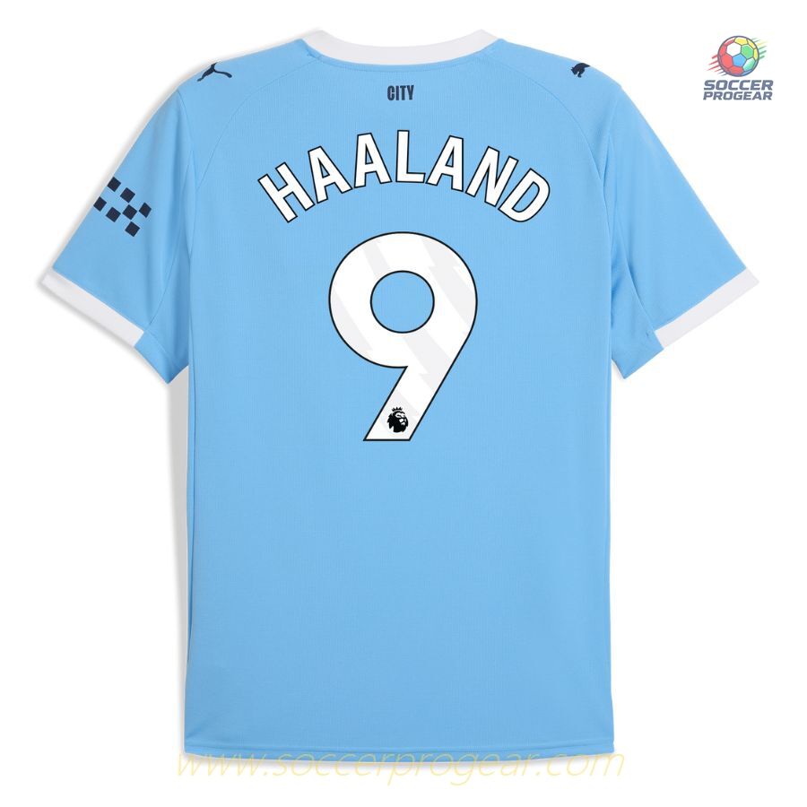 Manchester City Home Soccer Shirt 2025-2026 Season Haaland
