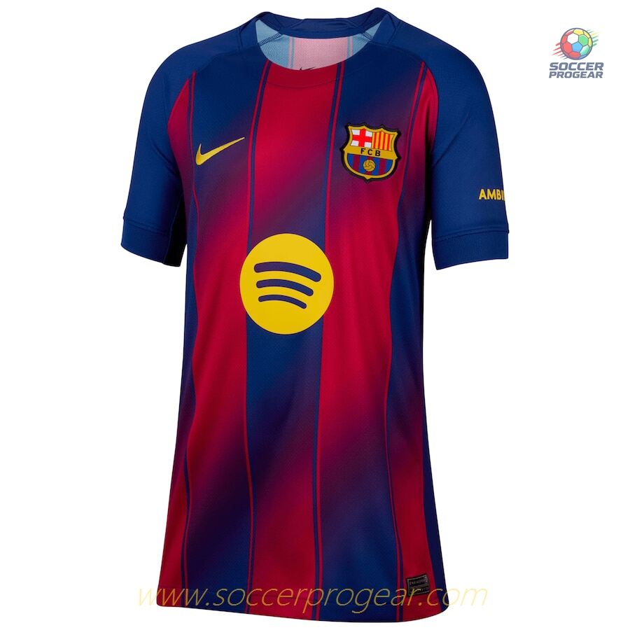 Barca Soccer Jersey 2025-26 Edition Home Youth
