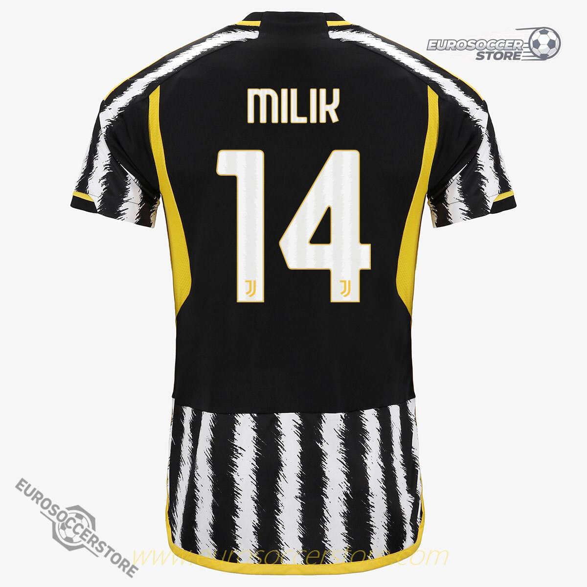 Juventus' 23-24 Season Home Jersey Featuring MILIK #14