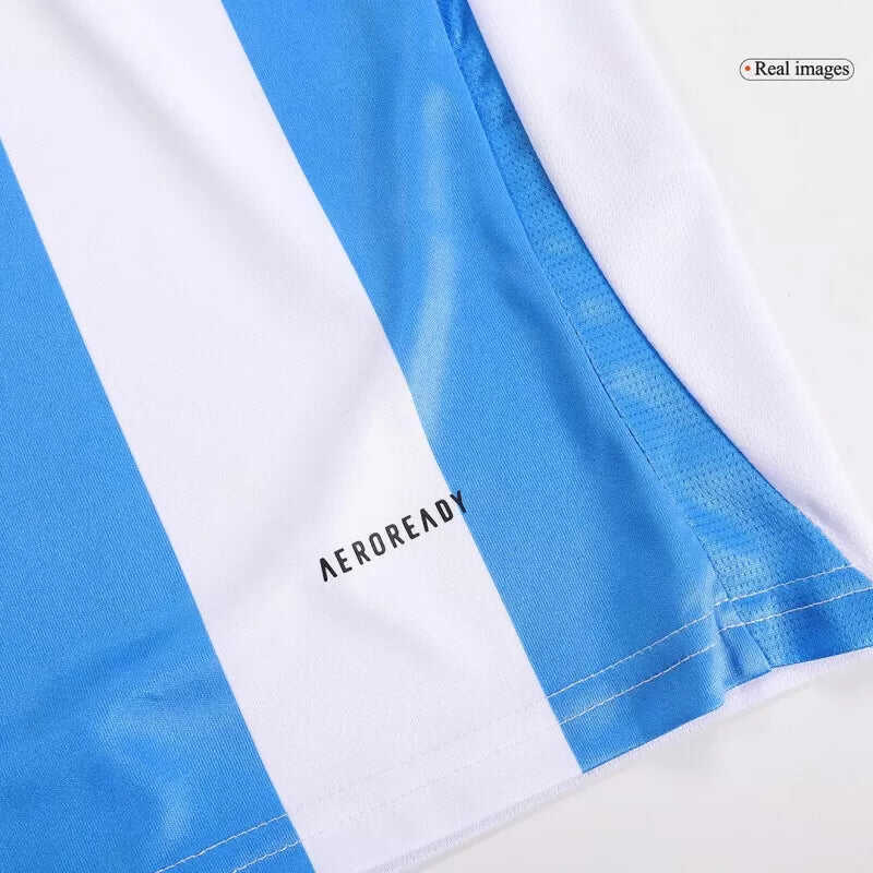 Argentina Home Kids Soccer Jerseys Kit Copa America 2024 Authentic Kit