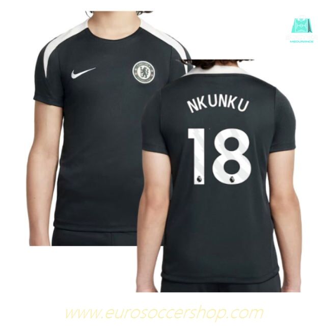 2025-2026 Chelsea Strike Training Shirt (Green) - Kids (Nkunku 18)