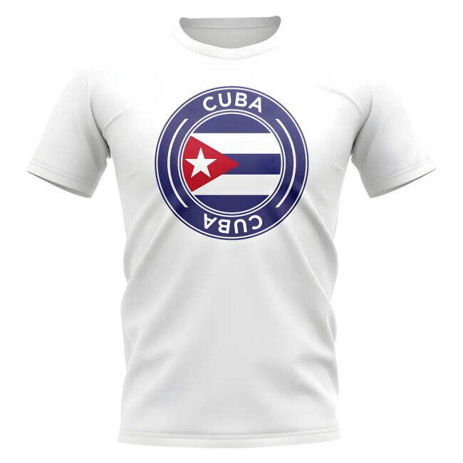 Cuba Football Badge T-Shirt (White)