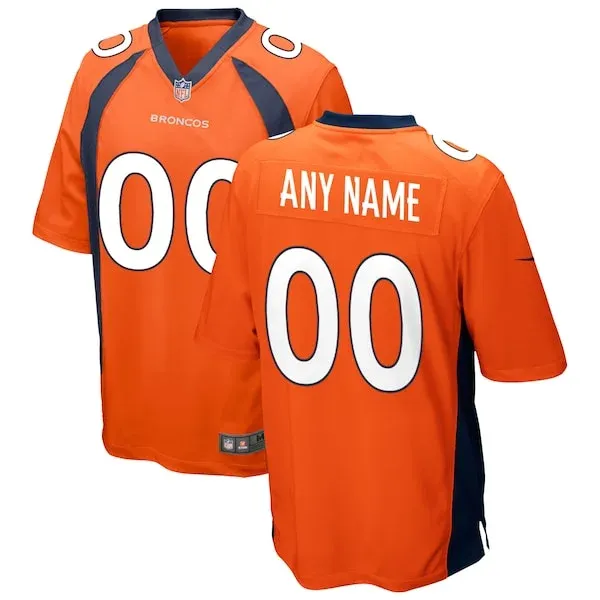 None Game NFL Jersey - Orange | Elite Football Apparel | NFL Football