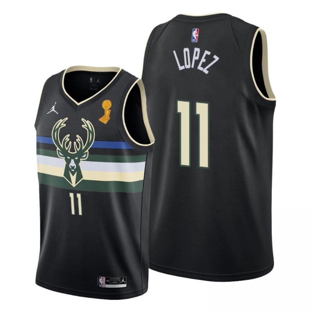 Fan Favorite Professional Men's Bucks #11 Brook Black Basketball Jersey