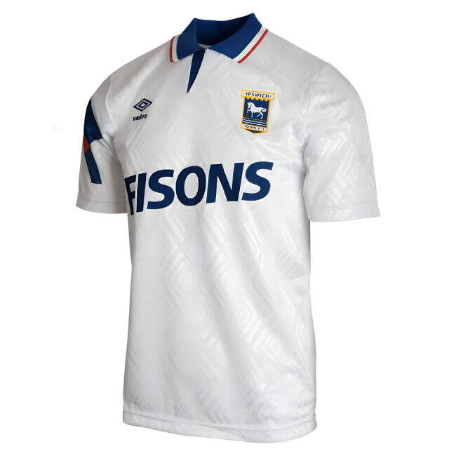 Proud Ipswich Ipswich Town Umbro Retro Away Shirt Genchev #9 Match...