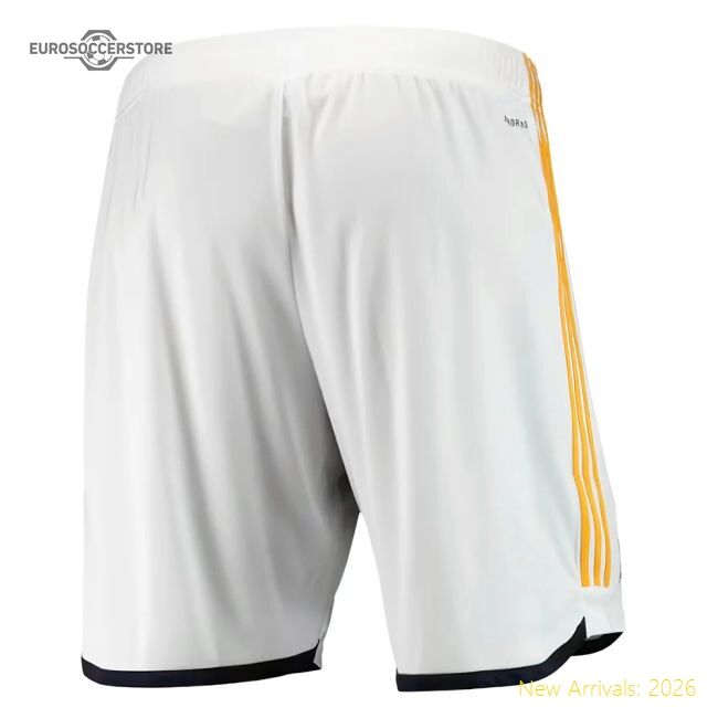 Premium-grade 2023-2024 Real Madrid Home Shorts (white)