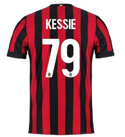 AC Milan Home 201718 KESSIE 79 Shirt - Official Replica 9787
