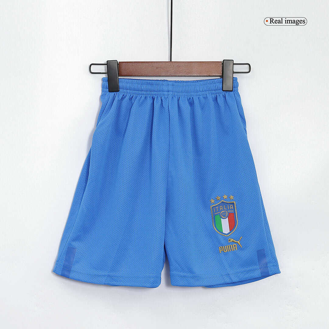 Kid's Italy Away  Soccer Jersey Kit(Jersey+Shorts) 2022 Authentic Kit
