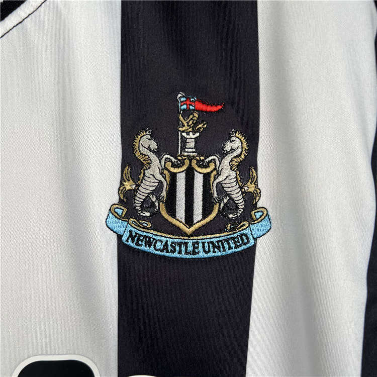 2324 Newcastle United Home WhiteBlack Soccer Jersey Football Shirt -