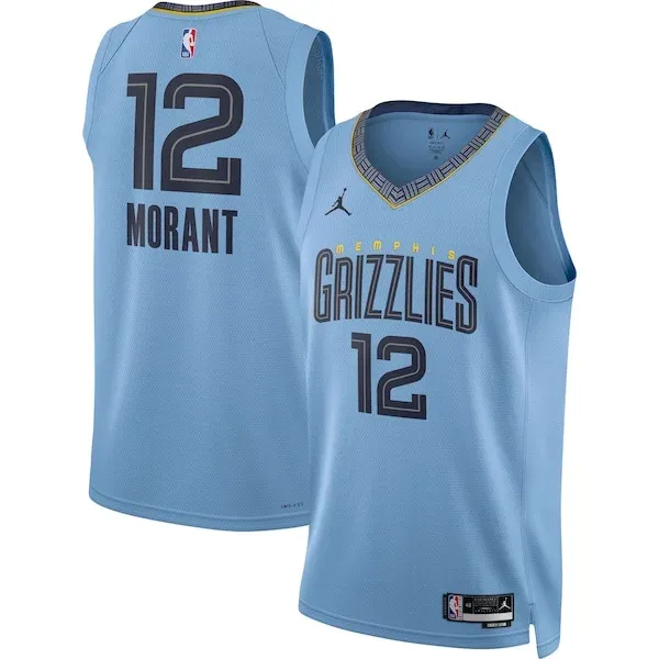 Ja Morant MEM Swingman Jersey - superior fashionable - Blue game-day