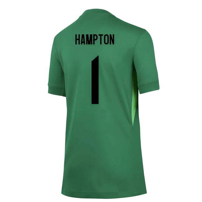 Hampton 1 Genuine Copy England Goalkeeper Replica Jersey for Kids (3)