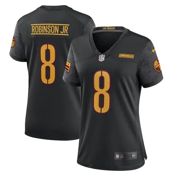 None Brian Robinson  Jersey - Black | NFL Player Jersey | NFL Football