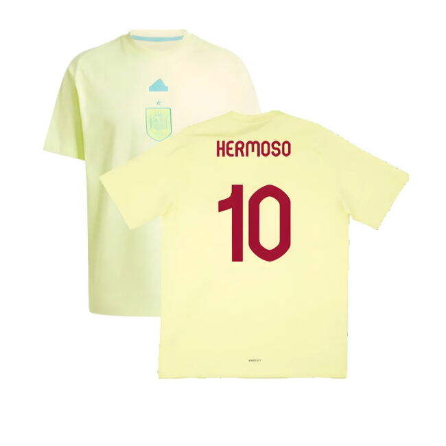 2024-2025 Spain Travel Tee (Yellow) (Hermoso 10)