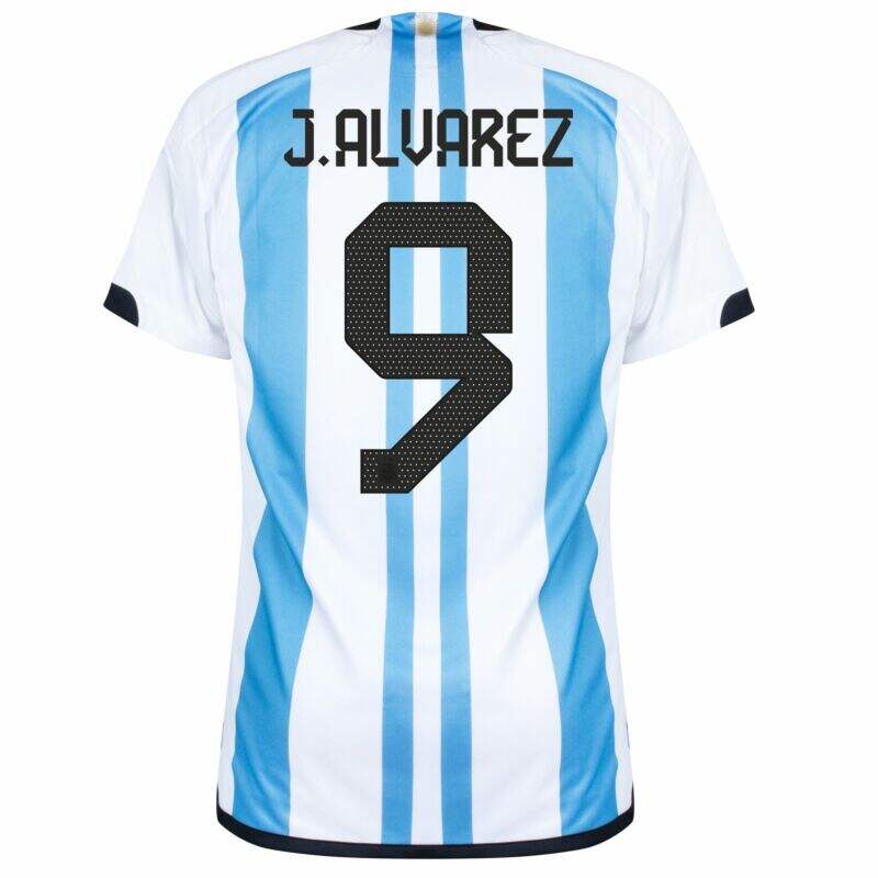 ARGENTINA Official HOME JERSEY WORLD CUP 2022 J.ALVAREZ