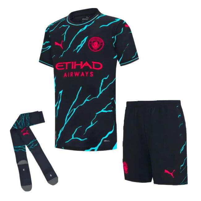 Man City Mini official style Third Kit 2023-2024 (Unisex