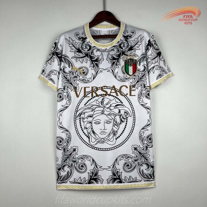 Italy 23-24 Special Versace White Football Kit