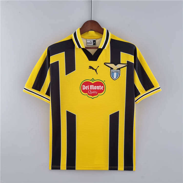 98-00 Lazio Retro Yellow Soccer Jersey Football Shirt - Official
