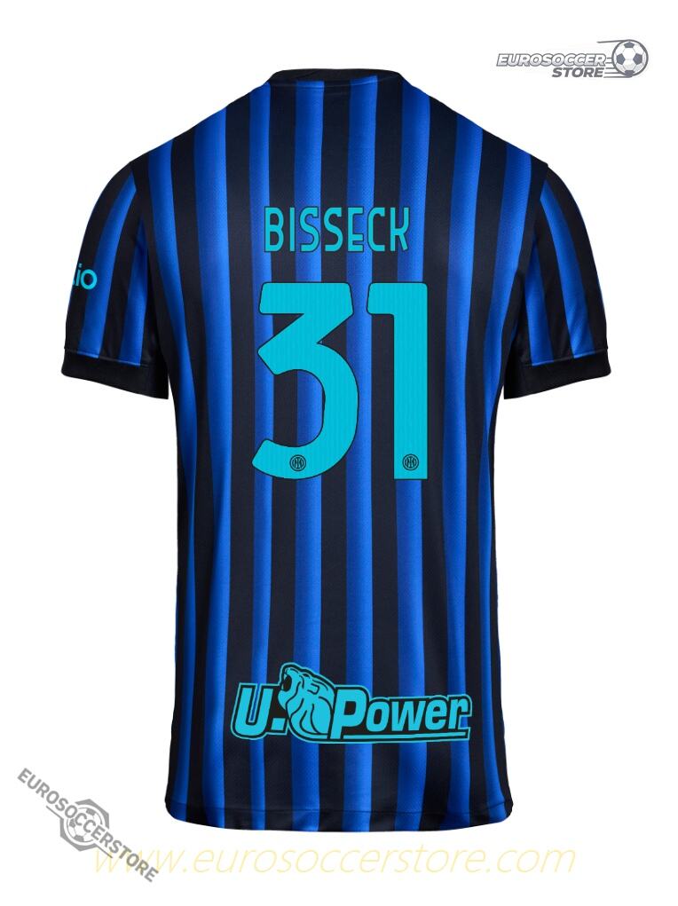 Inter Milan's 25-26 Home Jersey featuring BISSECK with the number 31