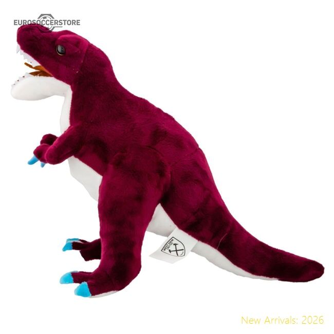 West Ham United Fc Plush T-rex - Authentic Design - Official Edition
