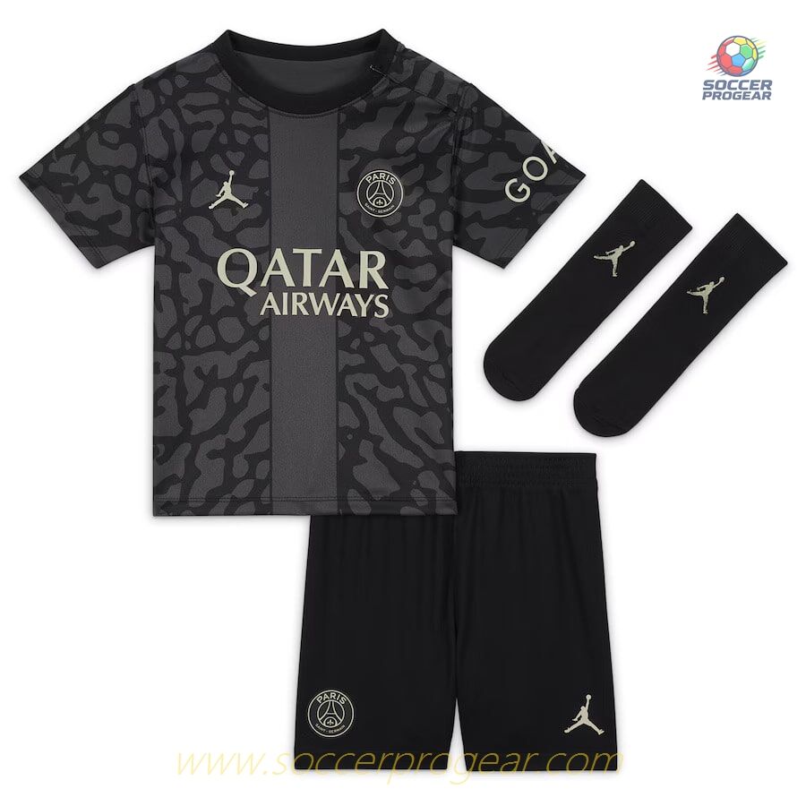PSG High Quality THIRD CHILDREN'S KIT JERSEY 2023 2024 MBAPPE