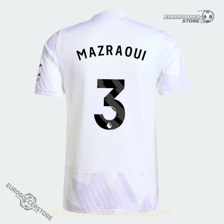 Away Jersey for Manchester United: MAZRAOUI 3 (Player Version) - 25-26 Season