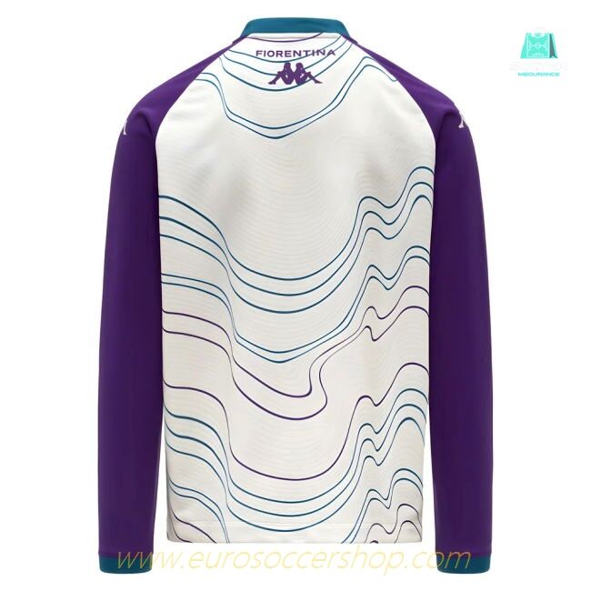 2025-2026 Fiorentina Pre Match Sweat Top (White-Violet)