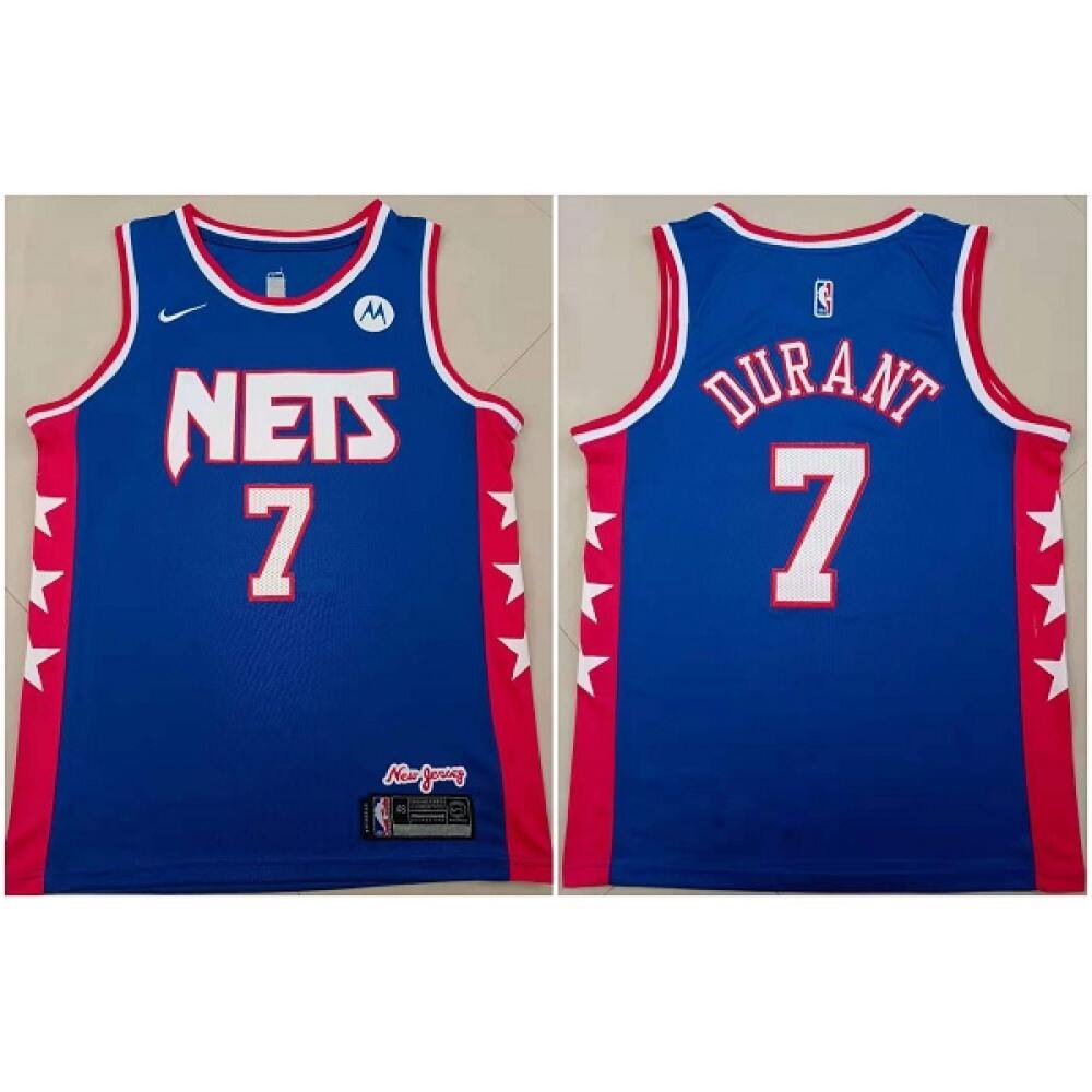 Elite Kevin Durant7 Brooklyn Nets Jersey Blue - - NBA Collection
