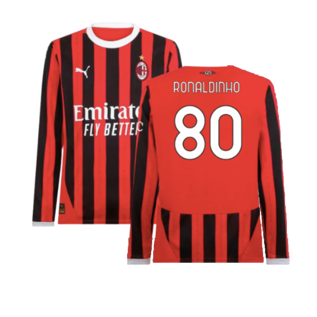 Official Milan Ronaldinho 8 #0 2024-2025 Season Great Price (v5)