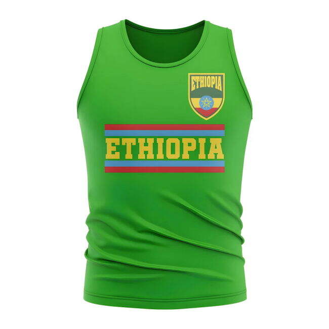 Ethiopia Core Football Country Sleeveless Tee (Green)