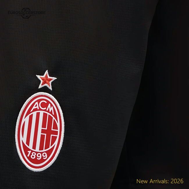 2025-2026 Ac Milan Home Top-tier Jersey Nike Dri-fit Quick-dry