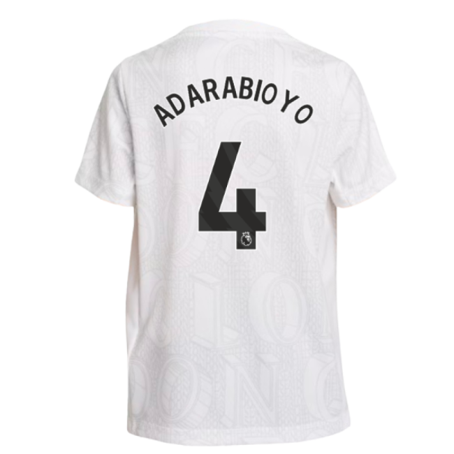Passionate Chelsea Chelsea Pre Match Shirt White Kids Adarabioyo #...