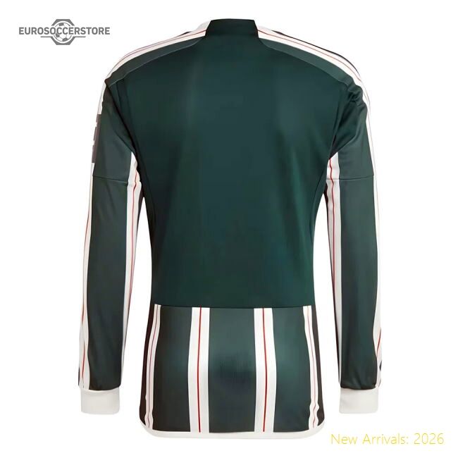 Authentic 2023-2024 Man Utd Long Sleeve Away Shirt - Premium Quality